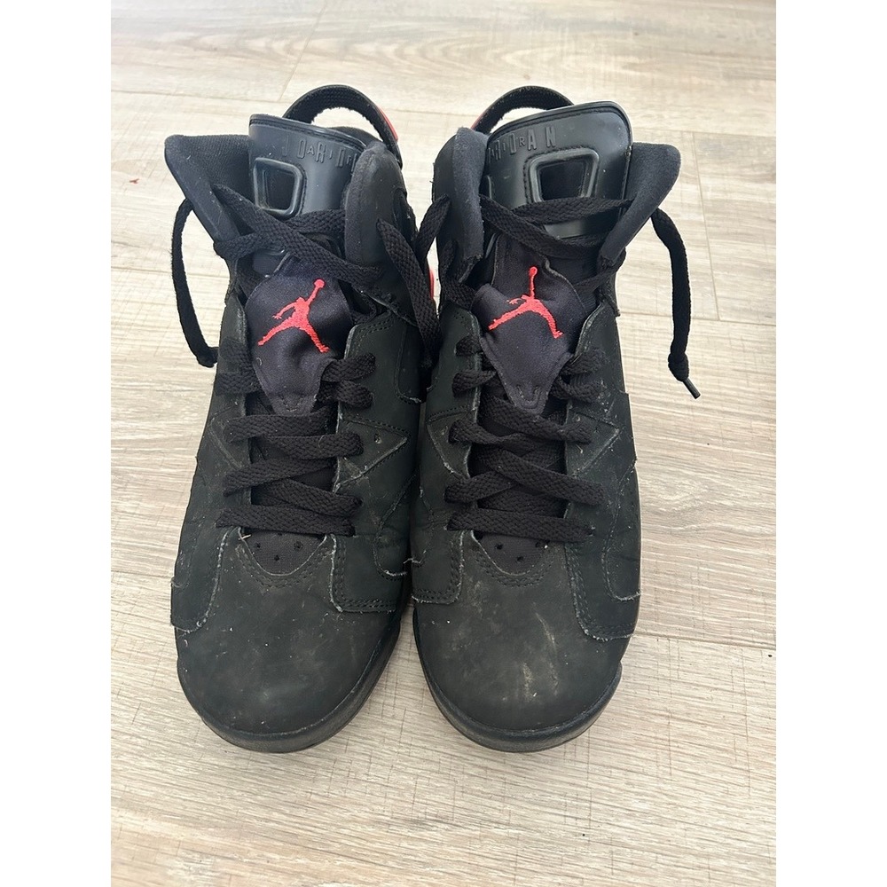 Nike Air Jordan 6 Retro Black Infrared GS Kids Youth 7Y 384665-023